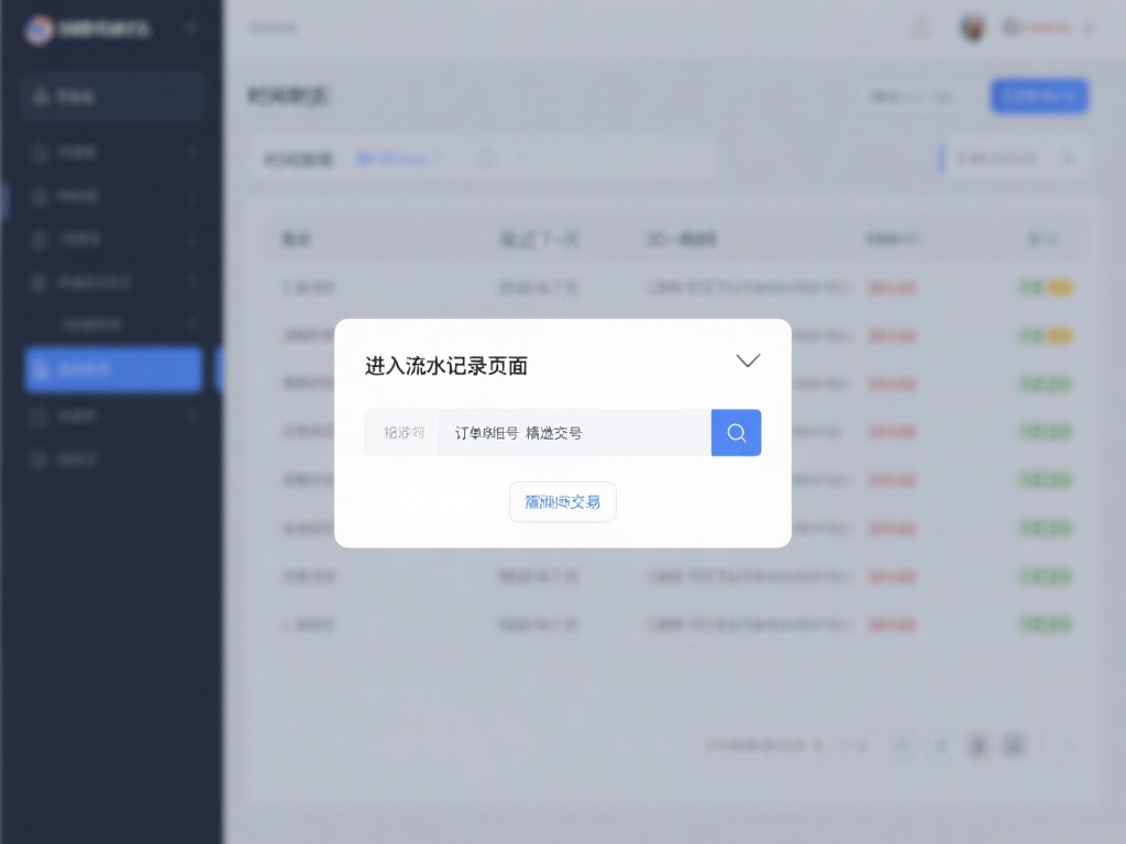 选择时间范围
点击进入流水记录页面后，平台通常会