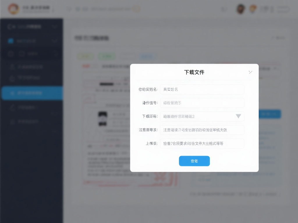 填写信息并上传文件
按照页面提示，填写你的真实姓